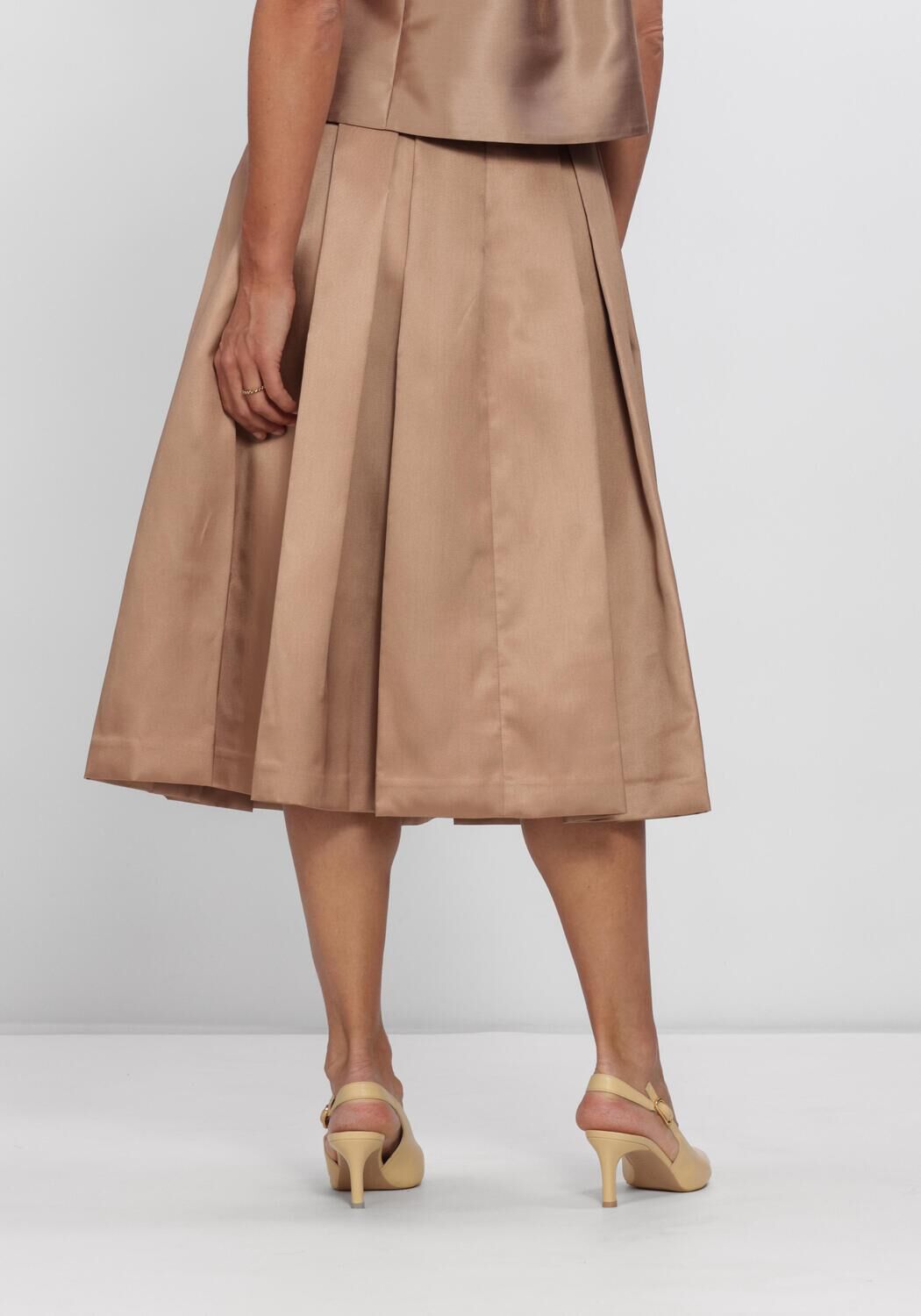 DEA KUDIBAL Jupe midi ALBIS en bronze - large