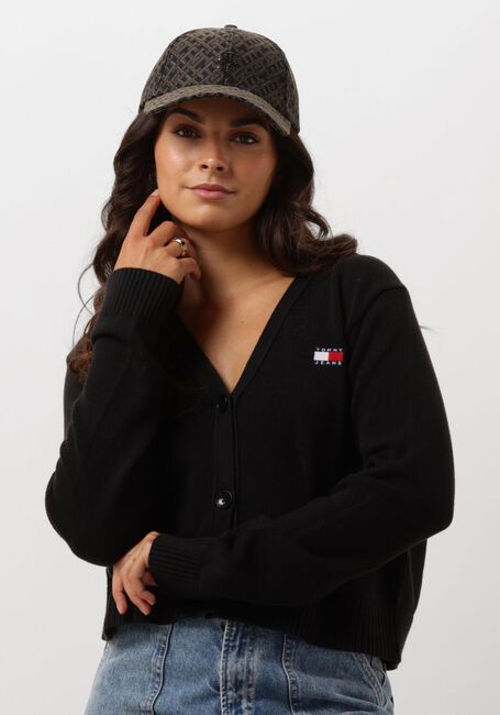 TOMMY JEANS Pull TJW ESSENTIAL BADGE CARDIGAN en noir - large