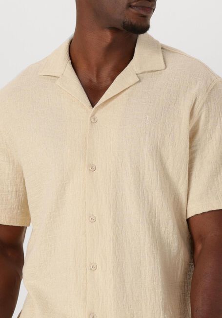 BUTCHER OF BLUE Chemise décontracté RIPLEY STRUCTURE SHIRT en beige - large