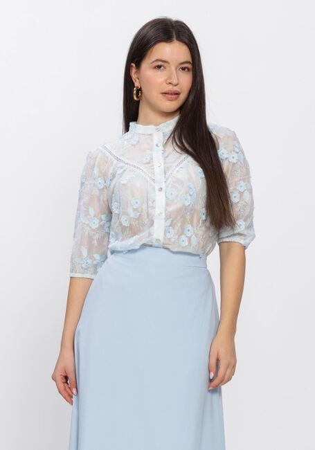 Lichtblauwe AIMEE THE LABEL  CANNA BLOUSE - large