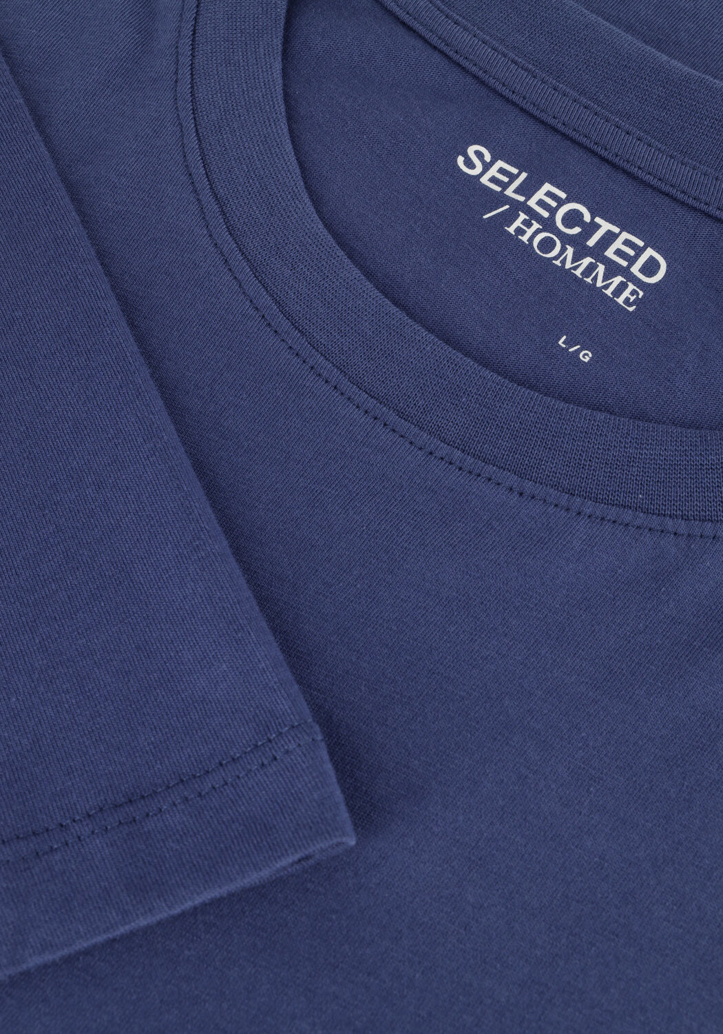 SELECTED MEN T-shirt SLHASPEN SS O-NECK TEE NOOS en bleu - large