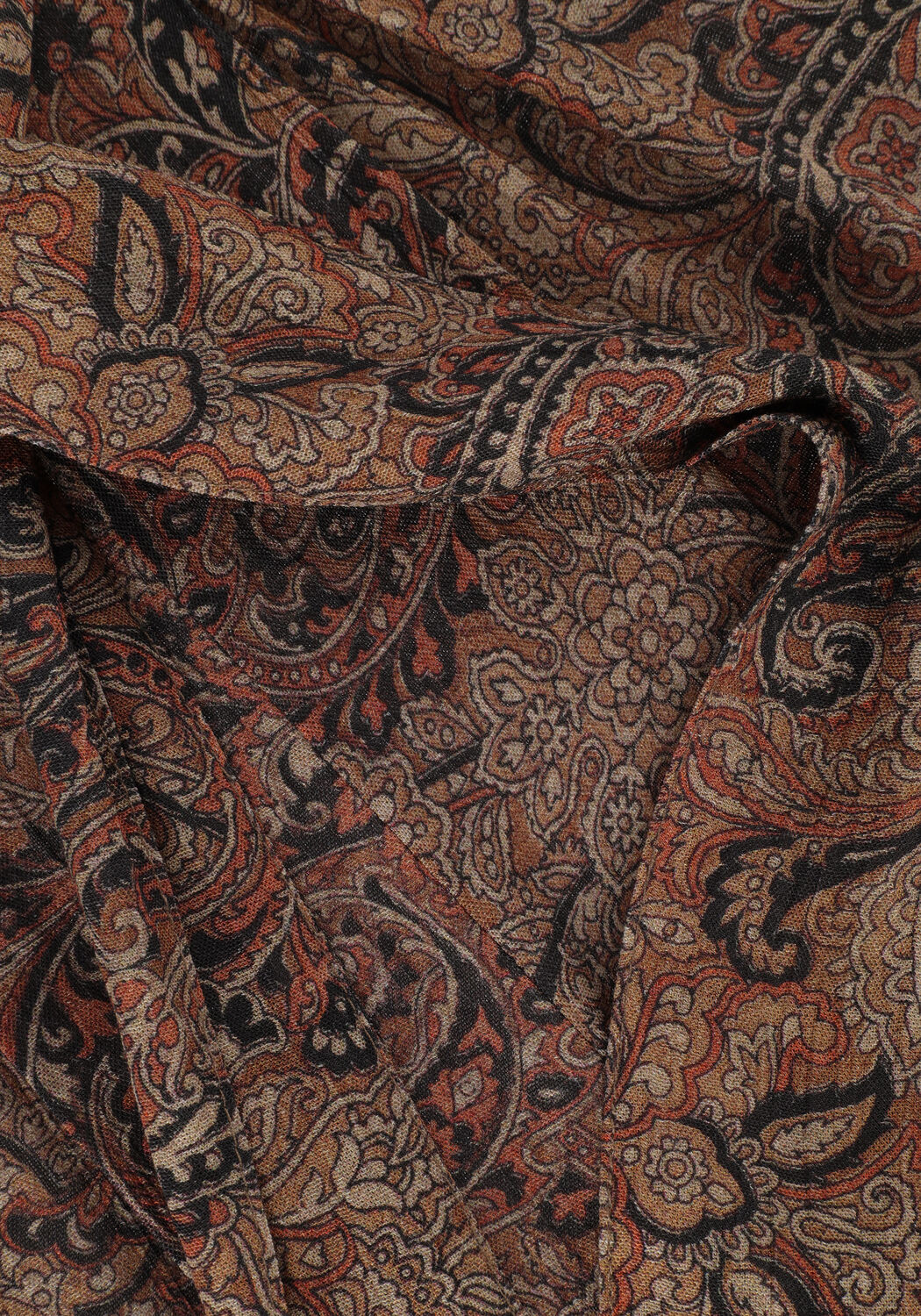 BY-BAR Pantalon large VIDE PAISLEY PANT en marron - large