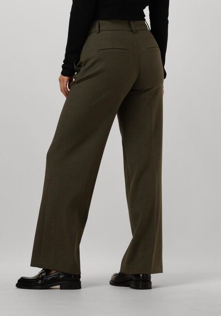 Groene SELECTED FEMME Pantalon SLFRITA MW WIDE PANT - large
