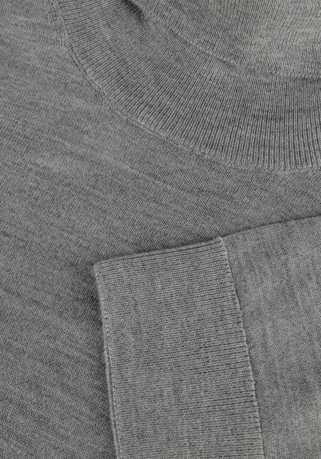 Grijze SELECTED MEN Coltrui SLHTRAY LS KNIT MERINO ROLL NECK - large