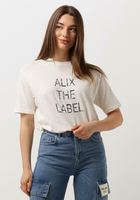ALIX THE LABEL T-shirt LADIES KNITTED ALIX THE LABEL T-SHIRT en blanc - large