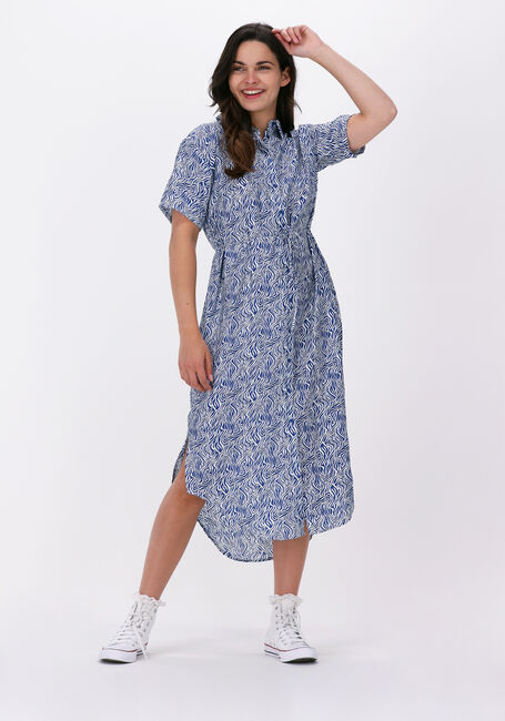 MSCH COPENHAGEN Robe midi ADALINE LADONNA SS SHIRT DRESS AOP en bleu - large