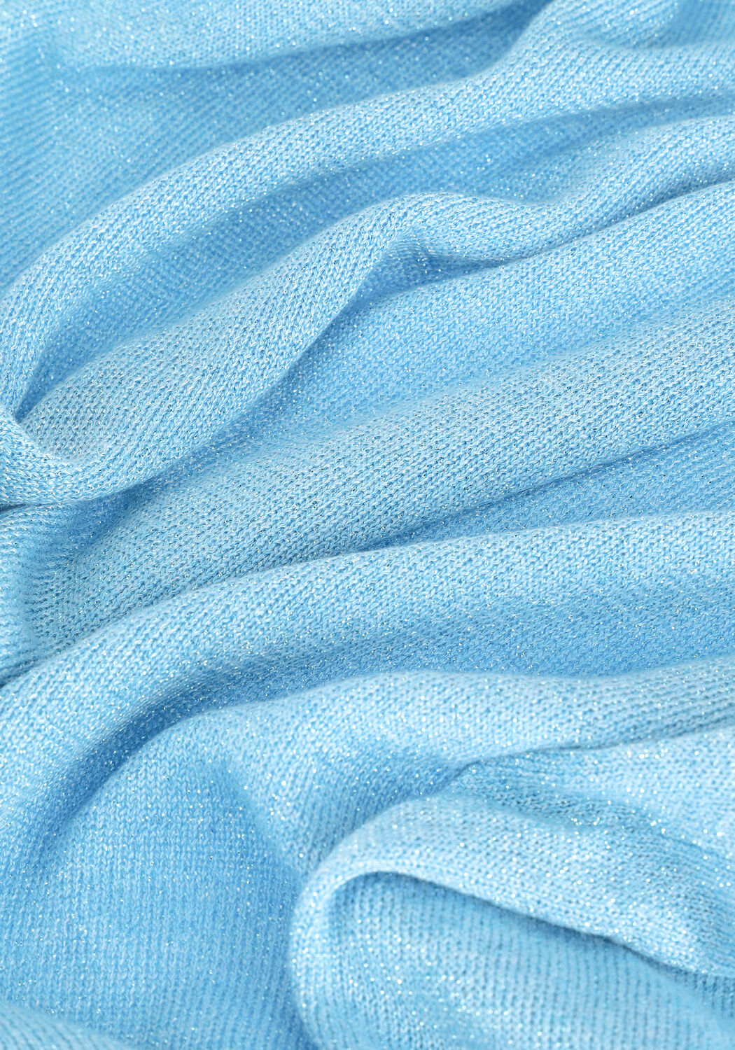 Lichtblauwe MINUS T-shirt CARLINA KNIT TEE - large