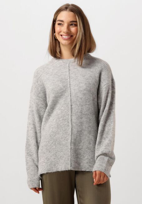 VANILIA Pull ABIGAIL STRUCTURED SWEATER en gris - large