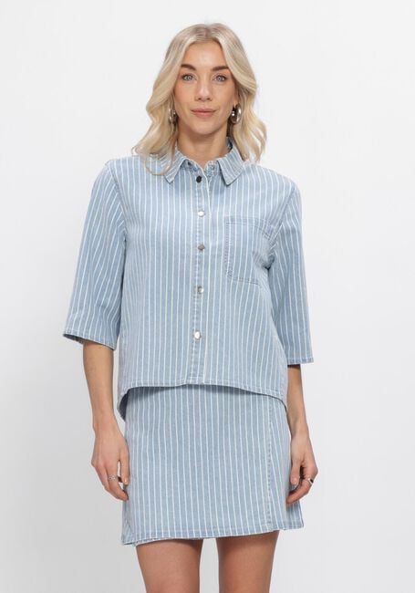 OBJECT OBJSANNI 2/4 RE DENIM SHIRT Blouses en bleu - large