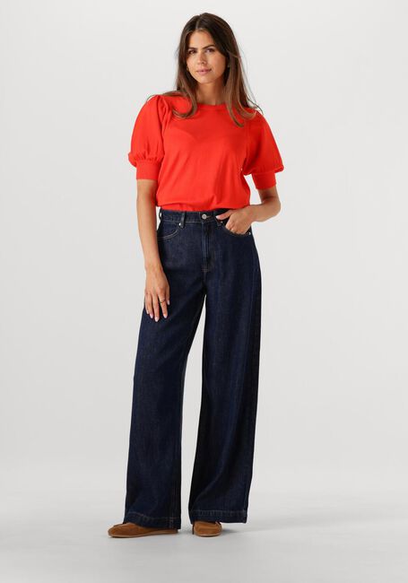 MINUS Haut LIVA KNIT TEE en orange - large