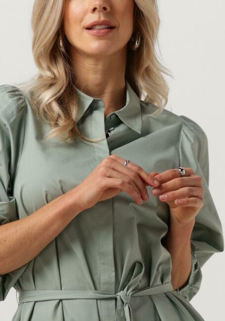 Groene MSCH COPENHAGEN Mini jurk MSCHCEDRICA ABIELLA 3/4 SHIRT DRESS - large