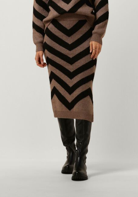 Y.A.S. Jupe midi YASKAVALLI HW MIDI KNIT SKIRT S. en marron - large