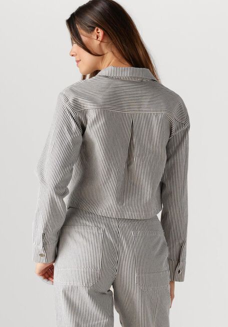Blauwe COLOURFUL REBEL  RUBY CROPPED STRIPED BLOUSE - large