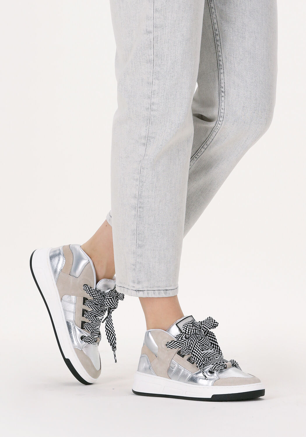 TORAL Baskets montantes NICK en argent - large