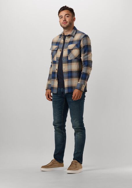 CAST IRON CREWNECK ESSENTIAL COTTON STRETCH Pulls & Gilets en bleu - large