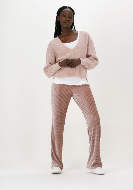 Roze ANOTHER LABEL Flared broek RIVOLI PANTS - large