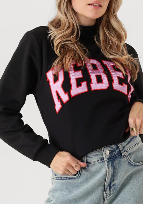 Zwarte COLOURFUL REBEL Trui REBEL PATCH RELAXED FIT - large