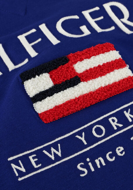 TOMMY HILFIGER T-shirt HILFIGER FLAG TERRY EMB TEE SS en bleu - large