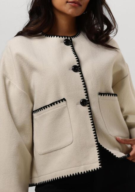 RUBY TUESDAY Jack ISAC JACKET WITH HAND EMBROIDERY Écru - large
