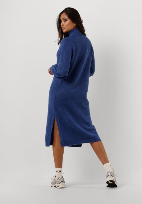 Y.A.S. Robe midi YASBALIS LS FUNNEL KNIT DRESS en bleu - large