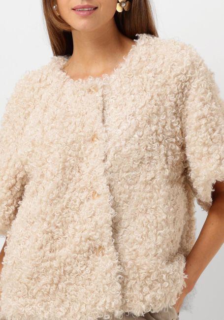 SUMMUM Gilet JACKET FAUX FUR en blanc - large