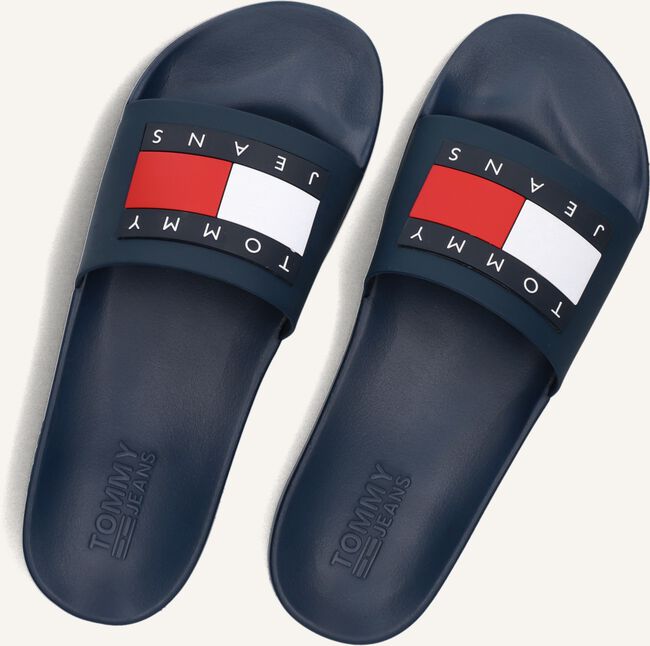 Blauwe TOMMY JEANS Slippers TOMMY JEANS MENS FLAG POOL SLIDE Omoda