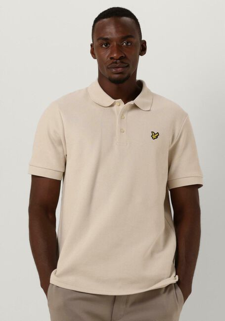 LYLE & SCOTT Polo CUFFED POLO en beige - large