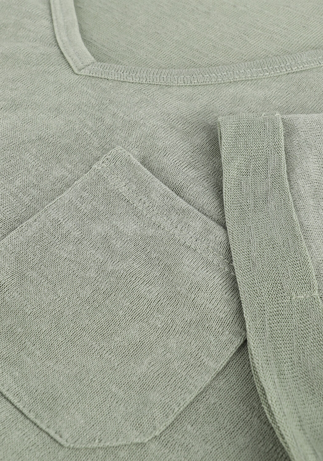 Groene OBJECT T-shirt OBJETESSI SLUB S/S V-NECK NOOS - large