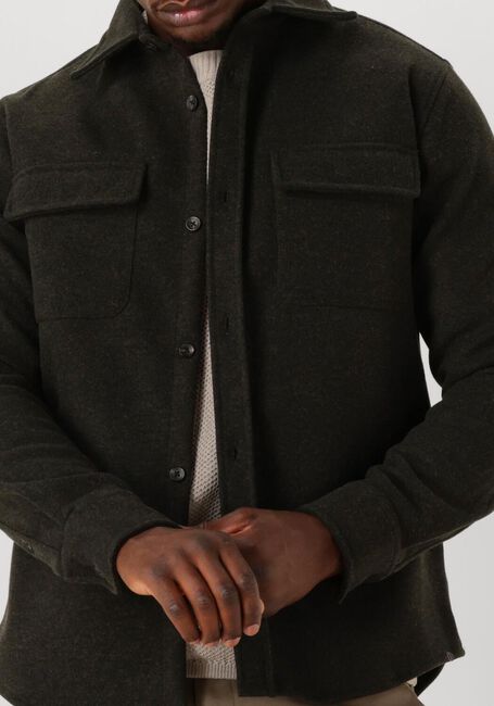 Donkergroene DSTREZZED Overshirt ULRIK OVERSHIRT - large