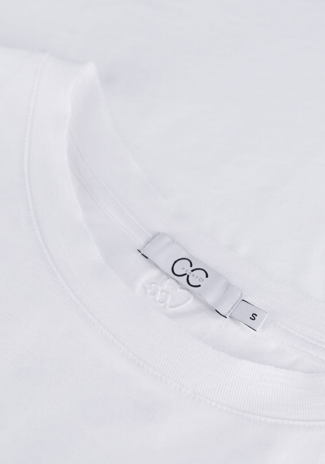 CC HEART T-shirt BASIC T-SHIRT en blanc - large