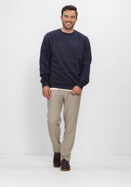 Donkerblauwe LES DEUX Sweater BEN ARTIST SWEATSHIRT - large