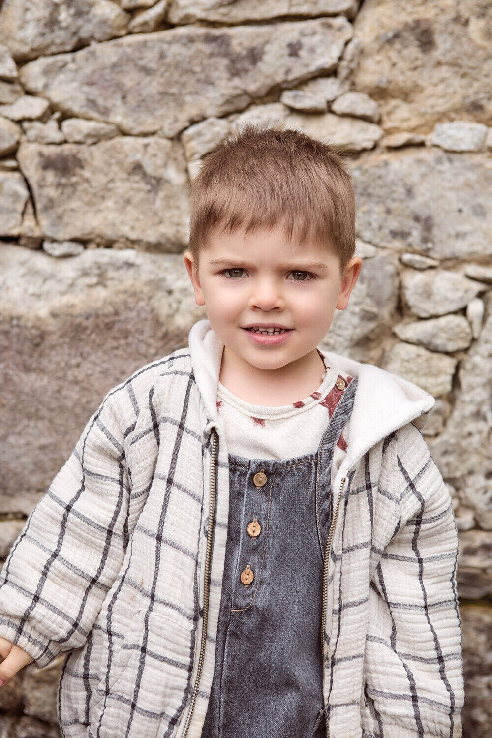 Grijze PLAY UP Broeken/jumpsuits DENIM JUMPSUIT - large