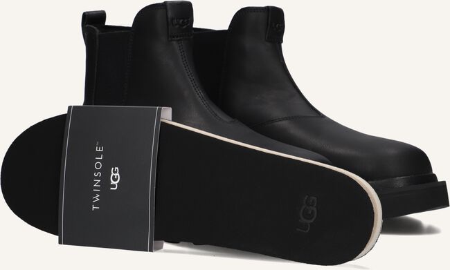 Zwarte UGG  M CHELSEA LUG LEATHER Zwarte UGG  M CHELSEA LUG LEATHER - large