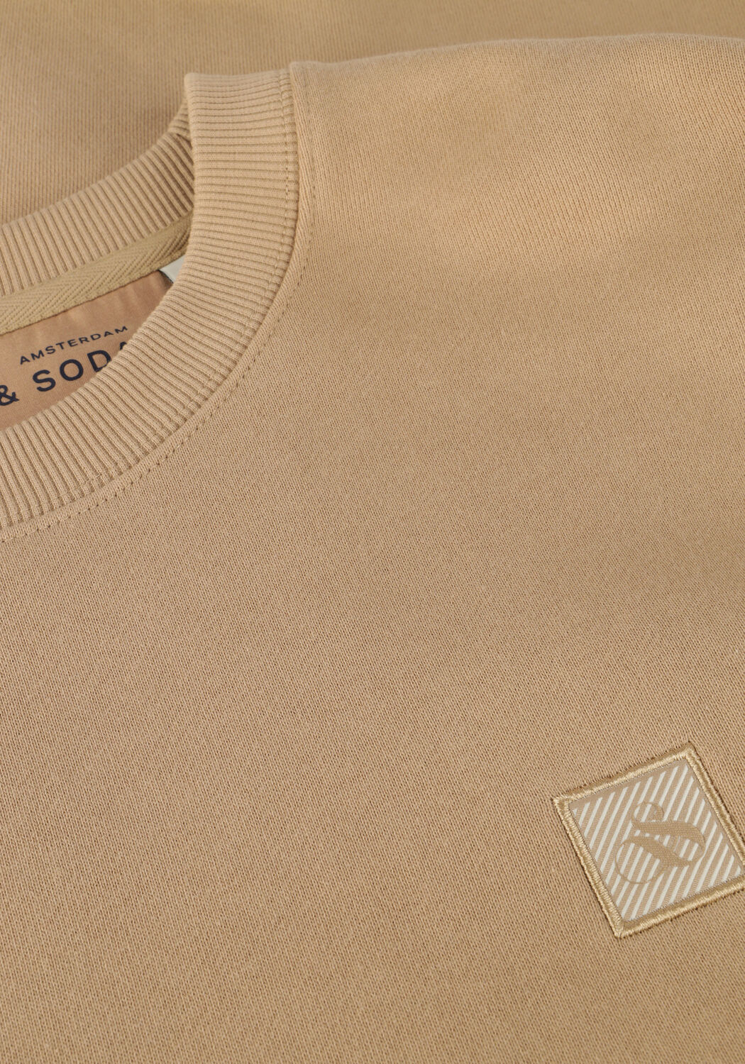 Zand SCOTCH & SODA Sweater BADGE LOGO CREW SWEATSHIRT - large