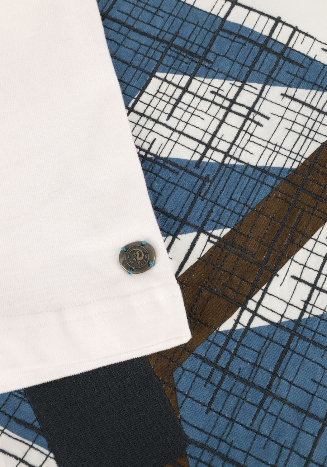 CAST IRON T-shirt SHORT SLEEVE R-NECK REGULAR FIT JERSEY PEACHED en blanc - large