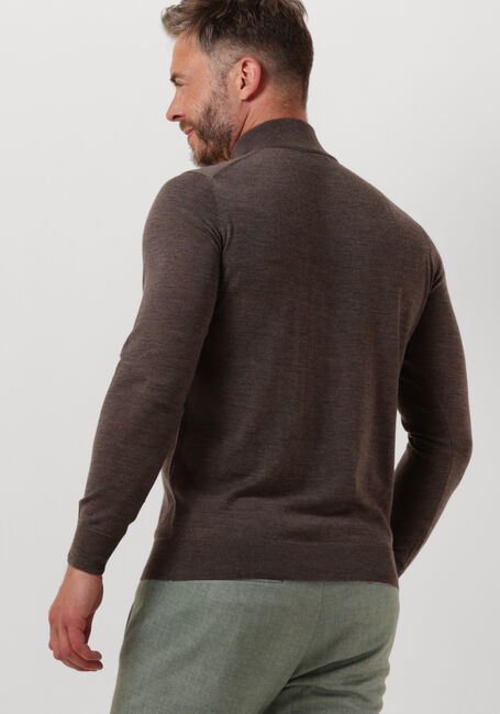 PROFUOMO Pull PULLOVER HALF ZIP en taupe - large