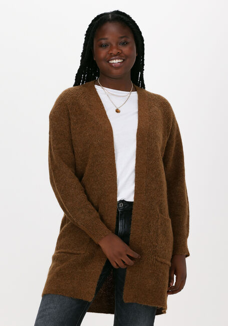 SELECTED WOMEN Gilet SLFLULU LS KNIT LONG CARDIGAN en bronze - large