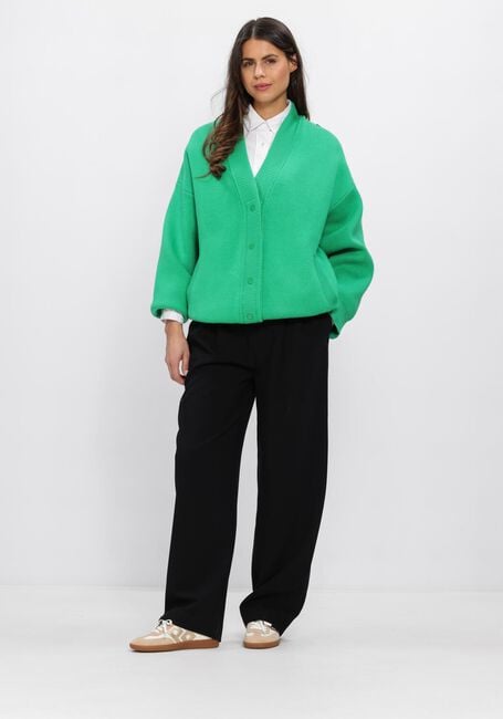 ALIX THE LABEL Gilet LADIES KNITTED HEAVY CARDIGAN en vert - large