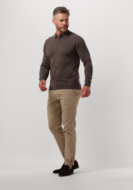 PROFUOMO Polo POLO LONGSLEEVE en taupe - large