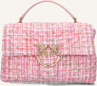 Roze PINKO Schoudertas LOVE LADY PUFF CHREVRON LUX - medium