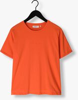 Rode MSCH COPENHAGEN T-shirt MSCHTERINA ORGANIC SMALL LOGO TEE