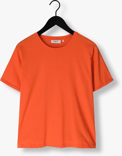 MSCH COPENHAGEN T-shirt MSCHTERINA ORGANIC SMALL LOGO TEE en rouge - large