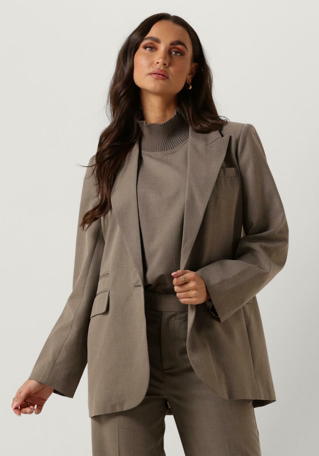 Blazer taupe top