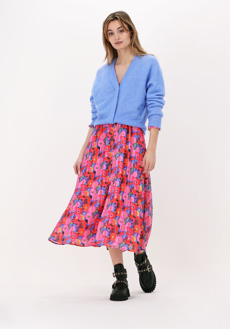 Blauwe SECOND FEMALE Vest BROOK KNIT BOXY CARDIGAN - large