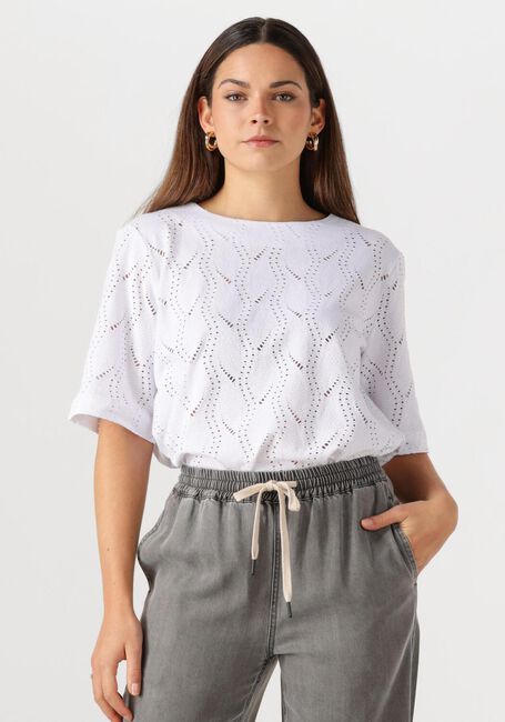 OBJECT Haut OBJAVA 2/4 LO O-NECK TOP en blanc - large