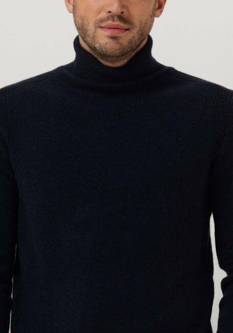 ANERKJENDT Col roulé AKNICO SOLID ROLL NECK LAMBSWOOL Bleu foncé - large