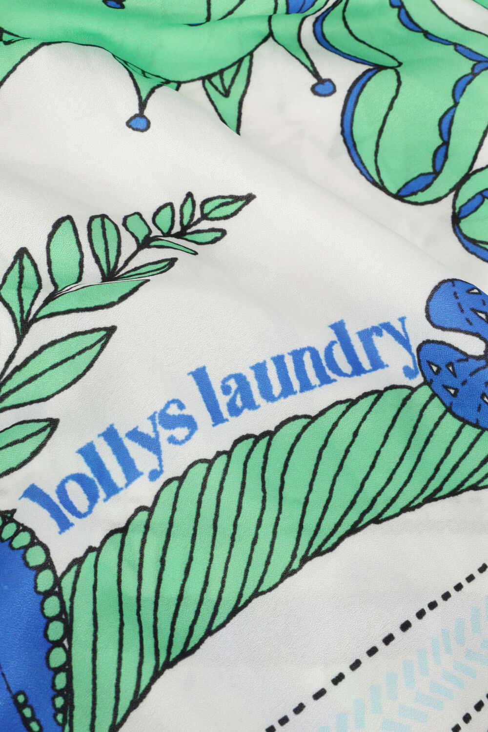 LOLLYS LAUNDRY BIG SCARF Foulard en vert - large