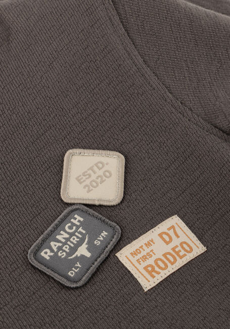 DAILY7 T-shirt T-SHIRT BASIC BADGE en gris - large