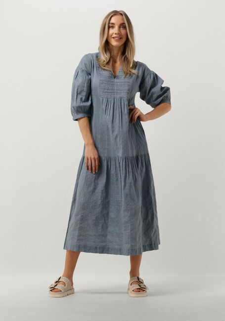 RUBY TUESDAY Robe midi SAGE LONG DRESS WITH V SMOCK Bleu clair - large
