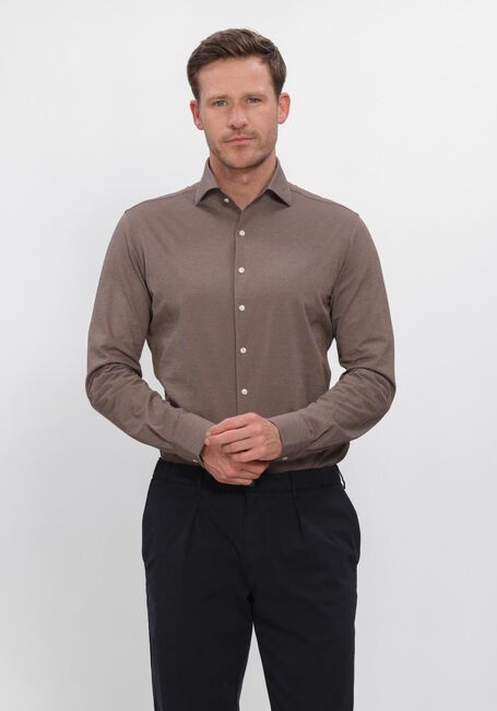 Bruine PROFUOMO Casual overhemd SHIRT ONE PIECE - large